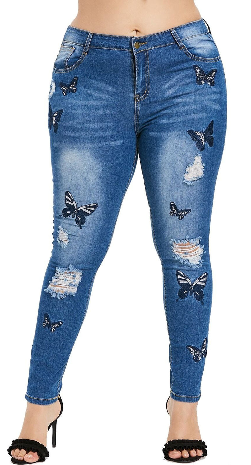 Skinny High Waist Pencil Pants Denim Jean