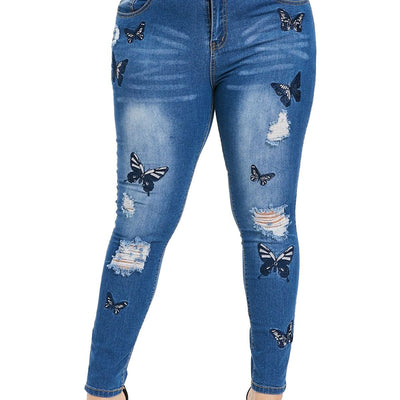 Skinny High Waist Pencil Pants Denim Jean
