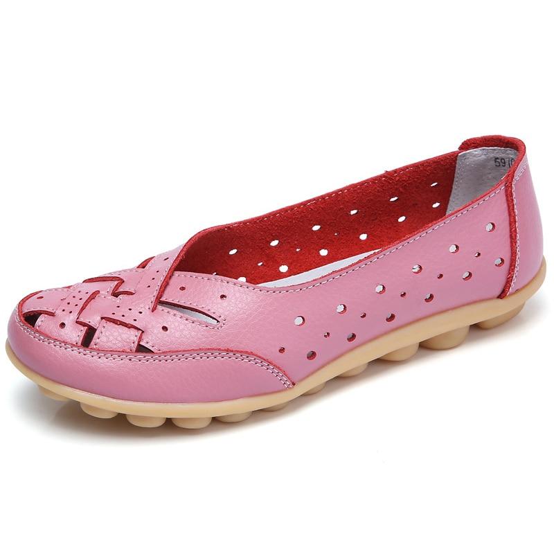 Genuine Leather Flat Shoes