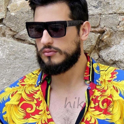 Women Men Vintage Rectangular Sunglasses