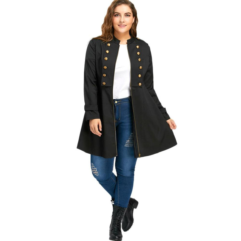 women winter fashion Double Breasted Flare Coat