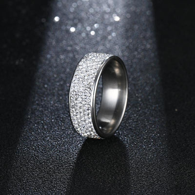 8MM Titanium Stainless Steel Rings
