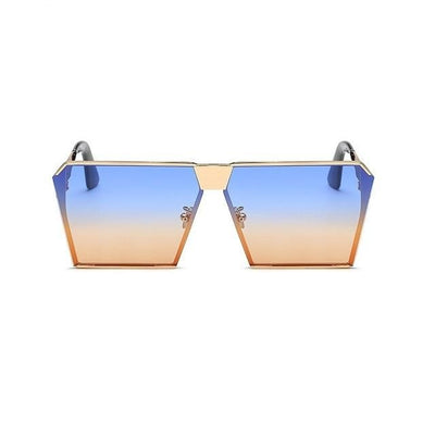 Square Designer Gradient Clear Sunglasses