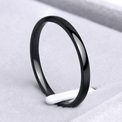 Titanium Stainless Steel Rings Rose Gold