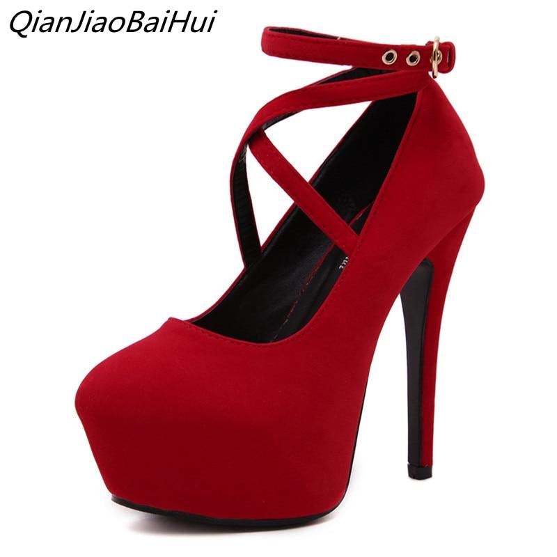 Cross-strap Women Pumps High Heels