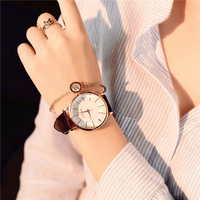 Polygonal dial design women watches