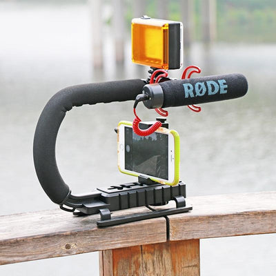 U-Grip Triple Shoe Mount Video Action Stabilizing Handle