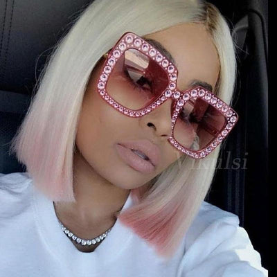 Luxury Designer Oversized Women Cats Eye Sunglasses