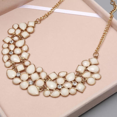 8 Colors Multi color Big Pendant Clavicle Chain Necklace
