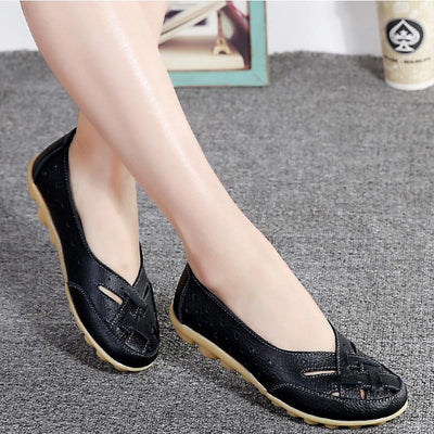 Genuine Leather Flat Shoes