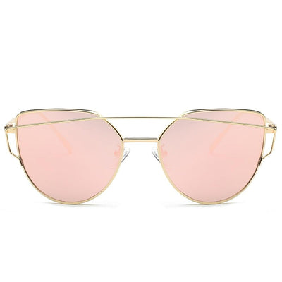 Women New Beams Cat Eye Pink Sun Glasses