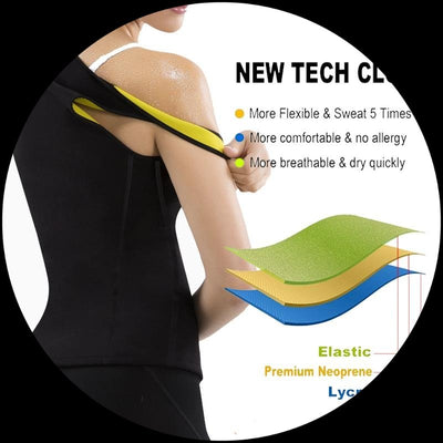 Plus Size Neoprene Sweat Sauna Hot Body Shapers Vest