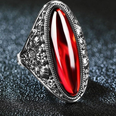 10*30mm Red Garnet Rings Blue Pink Boule Rings