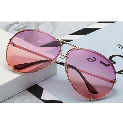 Over sized Aviator Sunglasses Women Shades