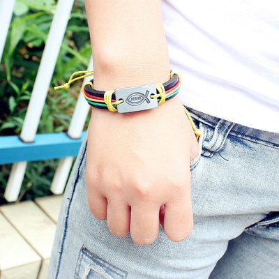 Men  Leather Jewelry Vintage Bracelet