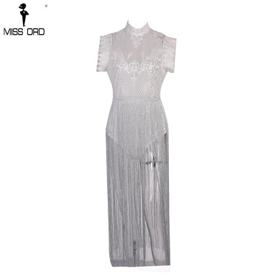 Sexy Spring and Summer Tassel  Night Club Playsuit Bodicon Dress