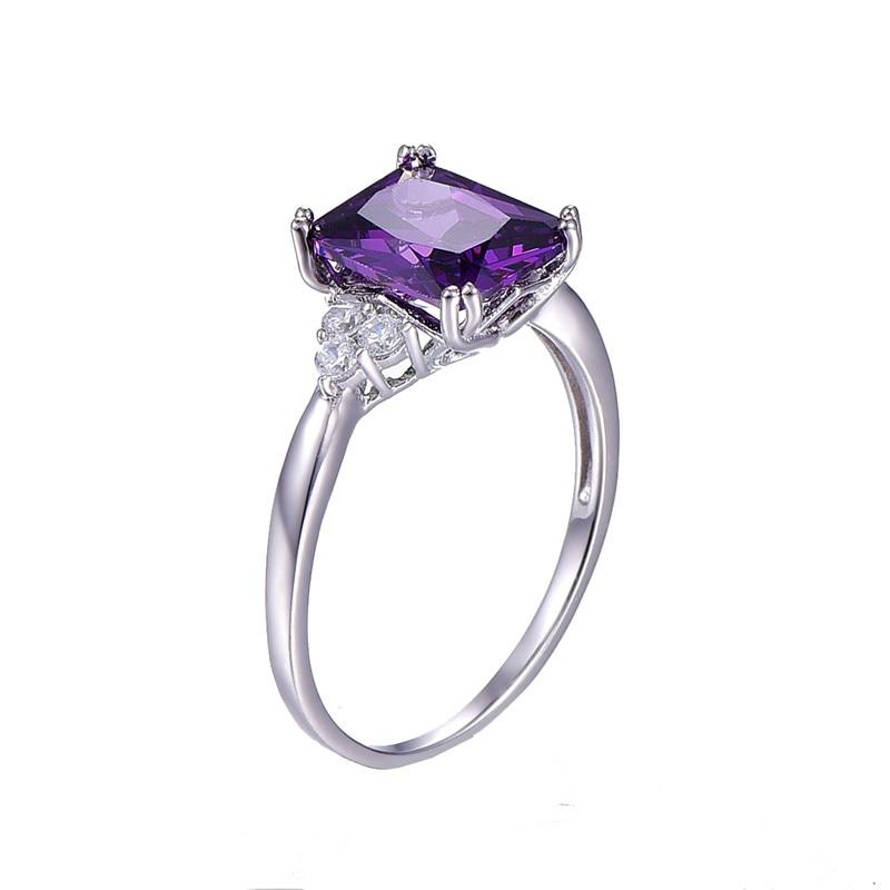 Vintage Jewelry 5.25ct Amethyst 925 Sterling Silver Ring