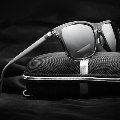 Unisex Retro Aluminum Glasses