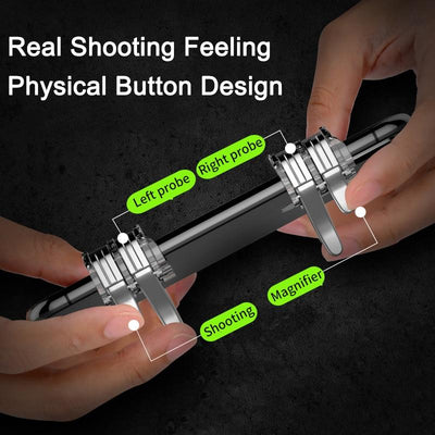4-Click Metal Mobile Controller Portable Gamepad L1 R1