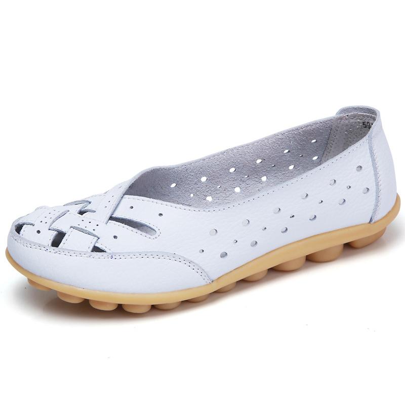 Genuine Leather Flat Shoes