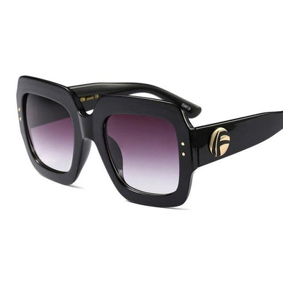 Luxury Brand Oversized Designer Square Sunglasses Women