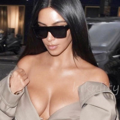 Women Men Vintage Rectangular Sunglasses