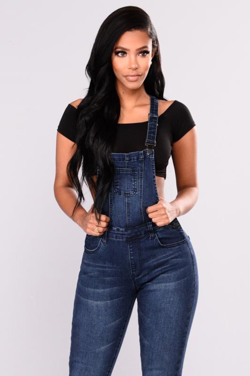 Stylish Women Sexy Overalls Jeans