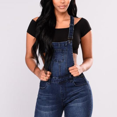 Stylish Women Sexy Overalls Jeans