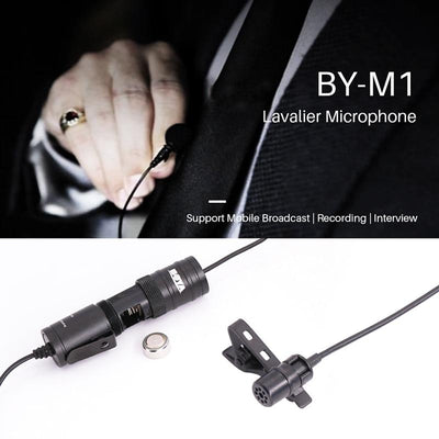 M1 Lavalier Audio Video Phone Microphone Condenser Mic