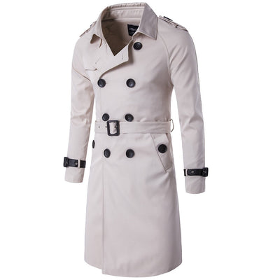 New Trench Coat Men Brand Clothing