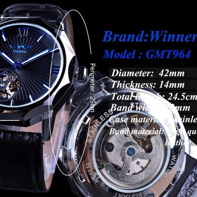 Blue Ocean Geometry Design Men's Top Watch