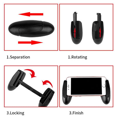 4-Click Metal Mobile Controller Portable Gamepad L1 R1