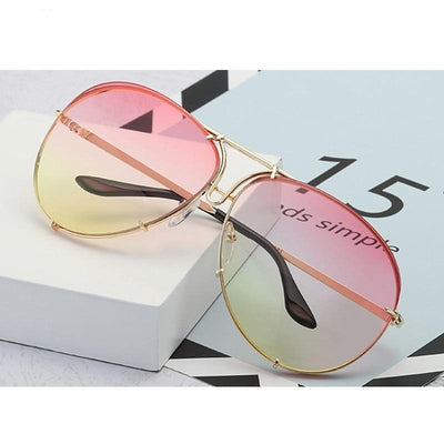 Over sized Aviator Sunglasses Women Shades
