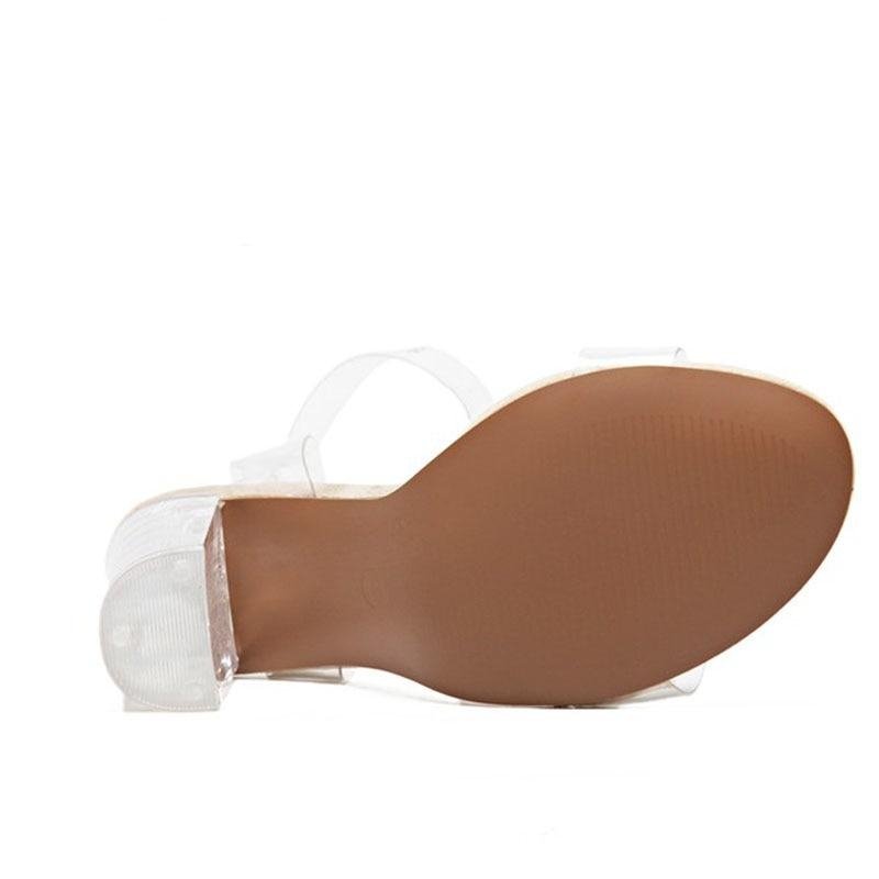 crystal leopard PVC rubber sandals