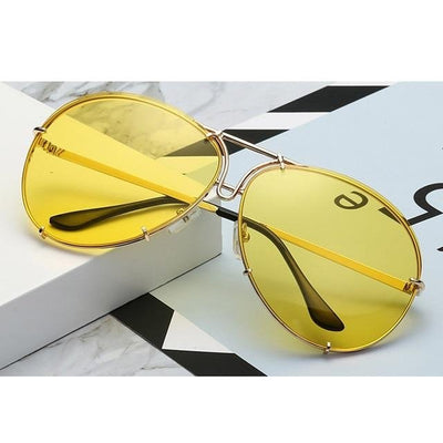 Over sized Aviator Sunglasses Women Shades