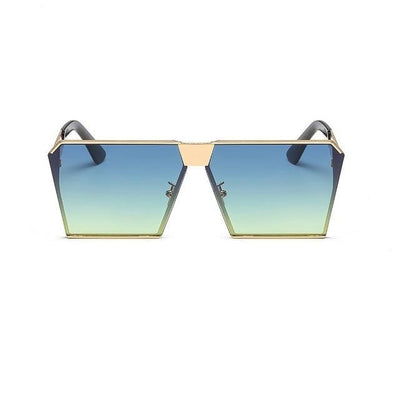 Square Designer Gradient Clear Sunglasses