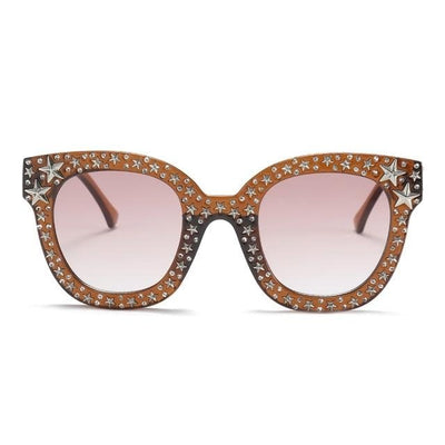 Vintage Square Cat Eye Sunglasses Women