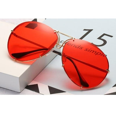Over sized Aviator Sunglasses Women Shades
