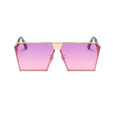 Square Designer Gradient Clear Sunglasses