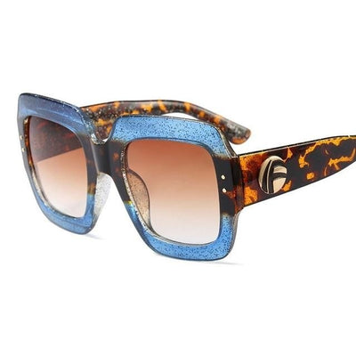 Luxury Brand Oversized Designer Square Sunglasses Women