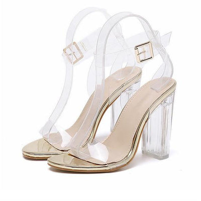 crystal leopard PVC rubber sandals