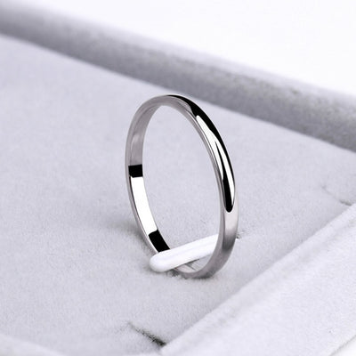 Titanium Stainless Steel Rings Rose Gold