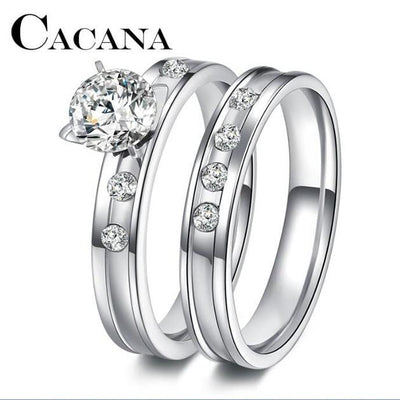 Stainless Steel Wedding Ring For Lovers