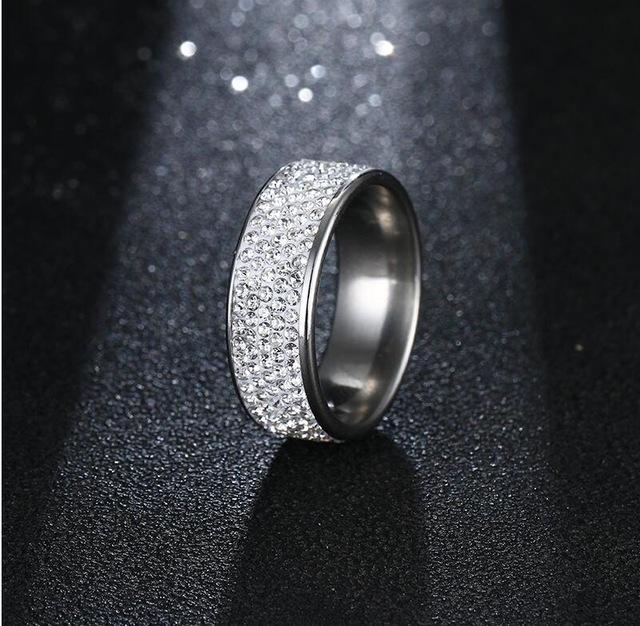 8MM Titanium Stainless Steel Rings