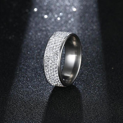 8MM Titanium Stainless Steel Rings