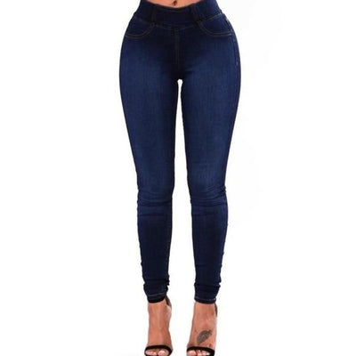 High Waist Skinny Pencil Denim Pants