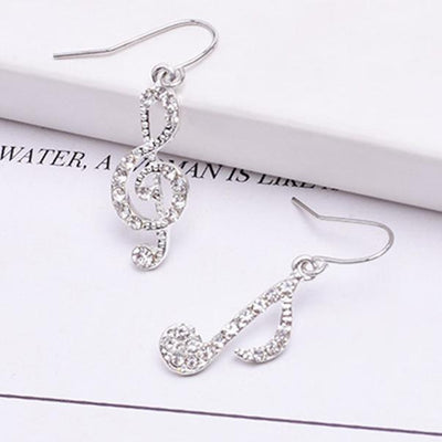 Asymmetric Personality Trendy Music Notes Earring
