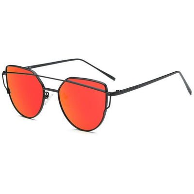 Women New Beams Cat Eye Pink Sun Glasses