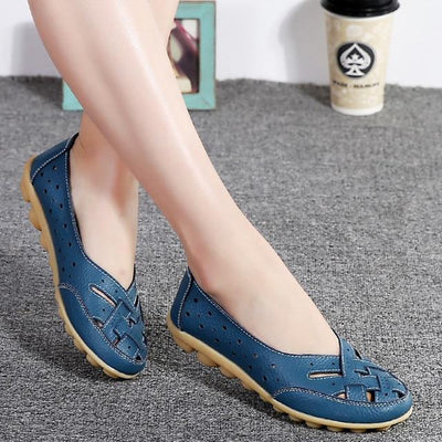 Genuine Leather Flat Shoes
