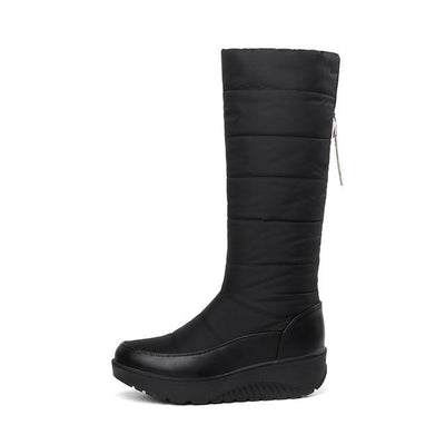 new fashion snow boots rhinestone wedges high heels